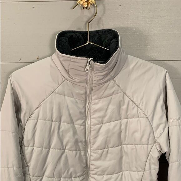 Columbia white puffer quilted zip up jacket Womans size medium - Picture 2 of 12